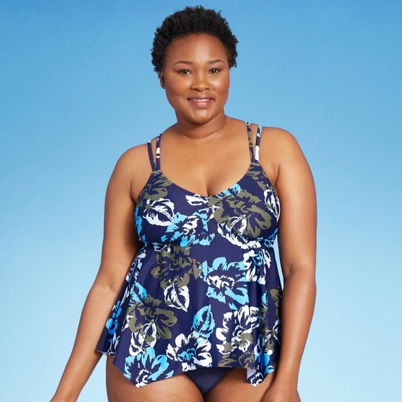 Kona Sol Swim Kona Sol Tankini Top Swim Floral Double Strap Poshmark